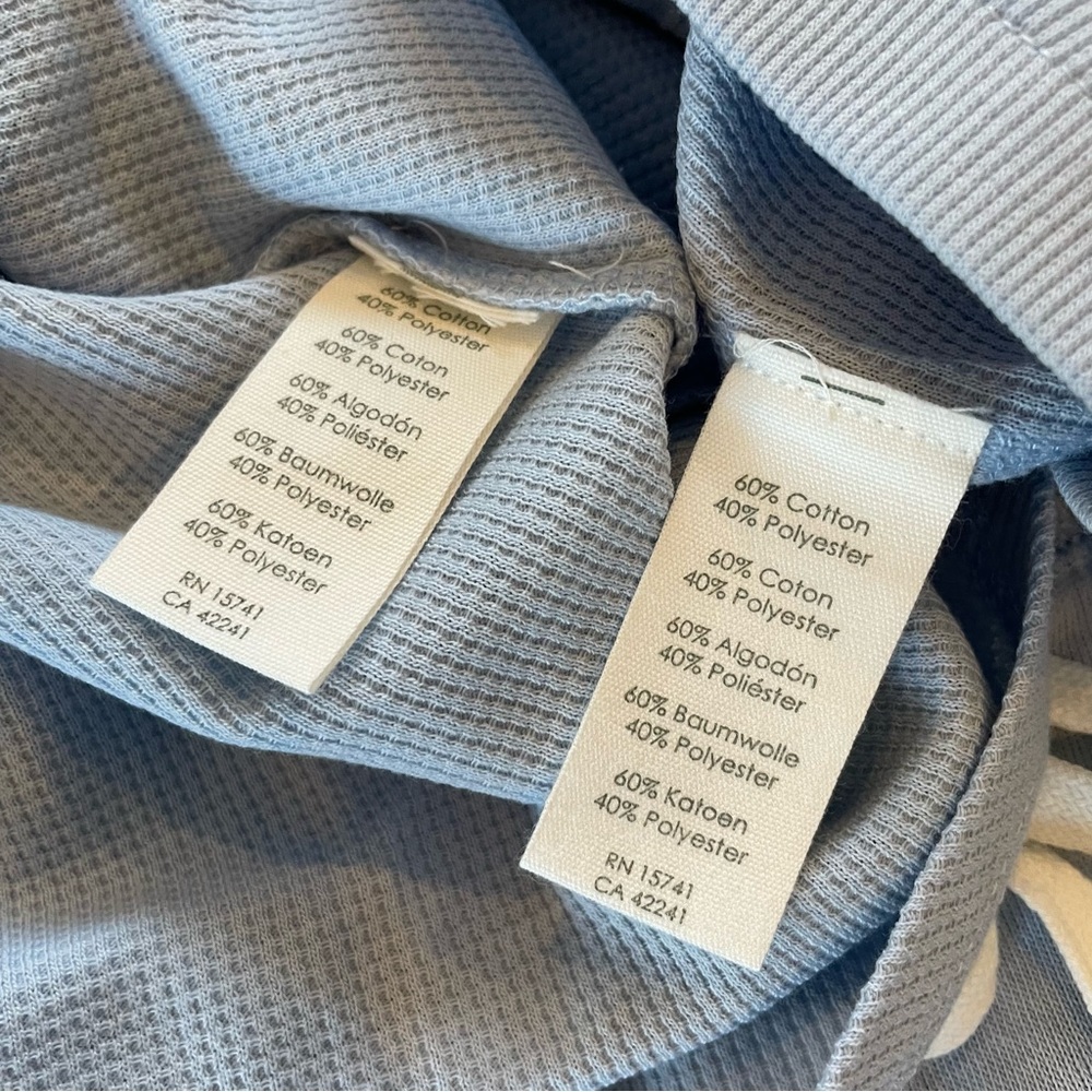 PJ Salvage Tank Short Sleep Lounge Set Thermal Waffle Light Blue Size Med Large - Picture 11 of 11